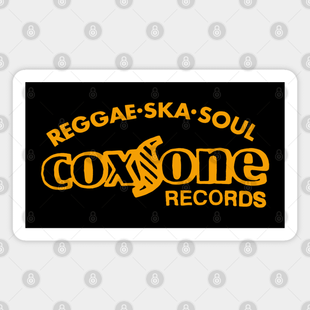 Golden Ska Reggae And Soul Records Magnet by thelmajonee